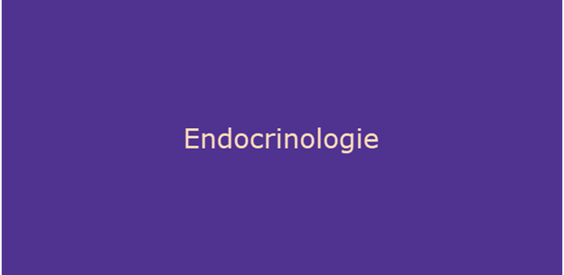Bouton pour la page Web d'endocrinologie