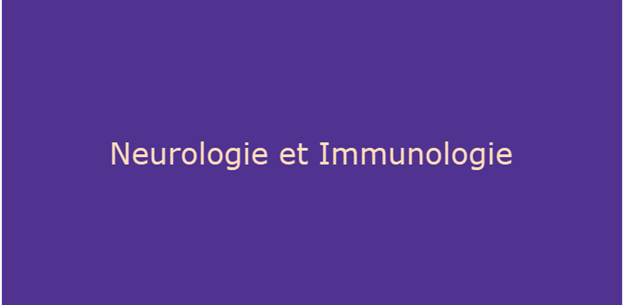 Bouton pour la page Web de neurologie et d'immunologie