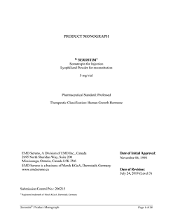 Microsoft Word - 0014-ca-m131- Serostim Product Monograph-Eng-Non_Annotated-July 24 2019-Final